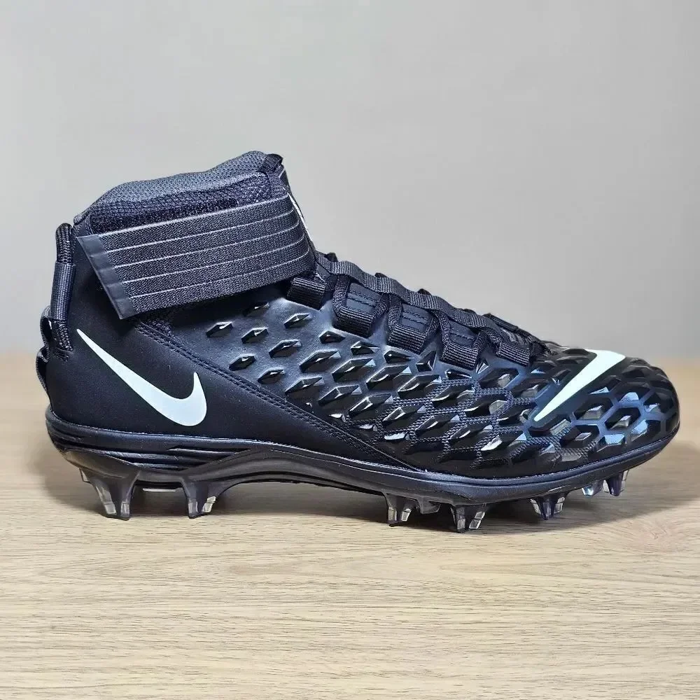 Nike Force Savage Pro 2 Football Cleats Shoes Black White AH4000-100 Men's 11 LE